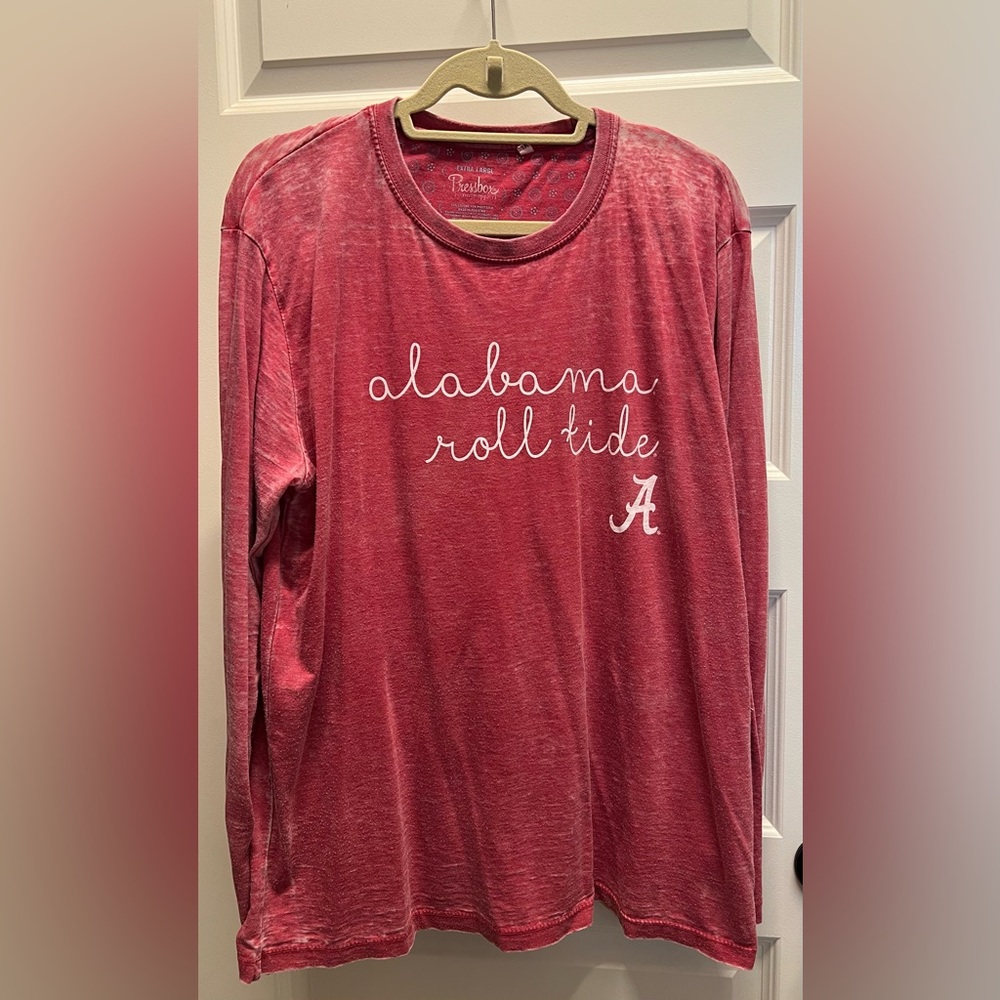 Pressbox Alabama Red Graphic Long Sleeve Tee